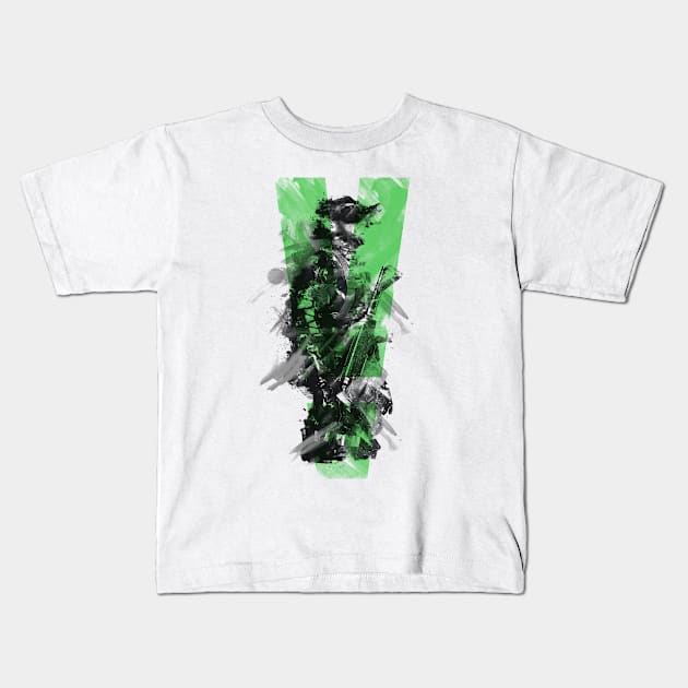 MGS5 (Green) Kids T-Shirt by Joe Hickson